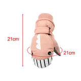 Maxbell Kids Winter Gloves Warm Thickened Gloves Snow Gloves for Skiing Snow Outdoor pink