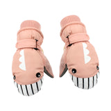 Maxbell Kids Winter Gloves Warm Thickened Gloves Snow Gloves for Skiing Snow Outdoor pink