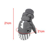 Maxbell Kids Winter Gloves Warm Thickened Gloves Snow Gloves for Skiing Snow Outdoor gray
