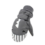 Maxbell Kids Winter Gloves Warm Thickened Gloves Snow Gloves for Skiing Snow Outdoor gray