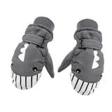 Maxbell Kids Winter Gloves Warm Thickened Gloves Snow Gloves for Skiing Snow Outdoor gray