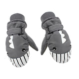 Maxbell Kids Winter Gloves Warm Thickened Gloves Snow Gloves for Skiing Snow Outdoor gray
