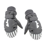 Maxbell Kids Winter Gloves Warm Thickened Gloves Snow Gloves for Skiing Snow Outdoor gray