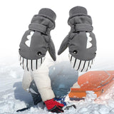 Maxbell Kids Winter Gloves Warm Thickened Gloves Snow Gloves for Skiing Snow Outdoor gray