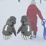 Maxbell Kids Winter Gloves Warm Thickened Gloves Snow Gloves for Skiing Snow Outdoor gray