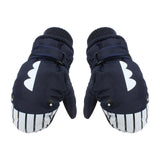 Maxbell Kids Winter Gloves Warm Thickened Gloves Snow Gloves for Skiing Snow Outdoor Navy blue