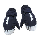 Maxbell Kids Winter Gloves Warm Thickened Gloves Snow Gloves for Skiing Snow Outdoor Navy blue