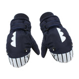 Maxbell Kids Winter Gloves Warm Thickened Gloves Snow Gloves for Skiing Snow Outdoor Navy blue