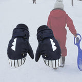 Maxbell Kids Winter Gloves Warm Thickened Gloves Snow Gloves for Skiing Snow Outdoor Navy blue