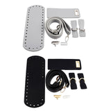 Maxbell 2xCrochet Bag Bottom Base Crochet Bag Making Set for Crossbody Bag Purse Parts Black