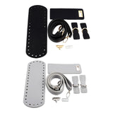 Maxbell 2xCrochet Bag Bottom Base Crochet Bag Making Set for Crossbody Bag Purse Parts Black