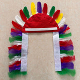 Maxbell 2xFeather Headdress Hair Band Headwear for Stage Performance Halloween Cosplay Style A