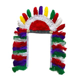 Maxbell 4xFeather Headdress Hair Band Headwear for Stage Performance Halloween Cosplay Style A
