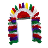 Maxbell 3xFeather Headdress Hair Band Headwear for Stage Performance Halloween Cosplay Style A