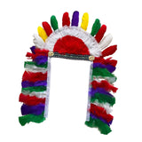 Maxbell 4xFeather Headdress Hair Band Headwear for Stage Performance Halloween Cosplay Style A