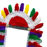 Maxbell 3xFeather Headdress Hair Band Headwear for Stage Performance Halloween Cosplay Style A