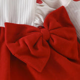 Maxbell Newborn Baby Christmas Dress Bow Dress Outfits for New Year Festival Holiday 6 to 9M