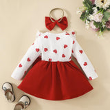 Maxbell Newborn Baby Christmas Dress Bow Dress Outfits for New Year Festival Holiday 6 to 9M
