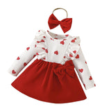 Maxbell Newborn Baby Christmas Dress Bow Dress Outfits for New Year Festival Holiday 18 to 24M