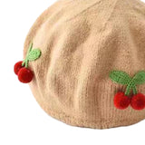 Maxbell Baby Beret Hat Casual Warm Beanie Cap for Winter Autumn Little Girls Outdoor Khaki