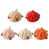 Maxbell Baby Beret Hat Casual Warm Beanie Cap for Winter Autumn Little Girls Outdoor Khaki