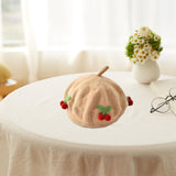 Maxbell Baby Beret Hat Casual Warm Beanie Cap for Winter Autumn Little Girls Outdoor Khaki