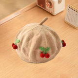 Maxbell Baby Beret Hat Casual Warm Beanie Cap for Winter Autumn Little Girls Outdoor Khaki
