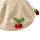 Maxbell Baby Beret Hat Casual Warm Beanie Cap for Winter Autumn Little Girls Outdoor Beige
