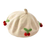 Maxbell Baby Beret Hat Casual Warm Beanie Cap for Winter Autumn Little Girls Outdoor Beige