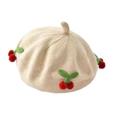 Maxbell Baby Beret Hat Casual Warm Beanie Cap for Winter Autumn Little Girls Outdoor Beige