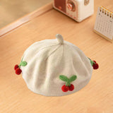 Maxbell Baby Beret Hat Casual Warm Beanie Cap for Winter Autumn Little Girls Outdoor Beige