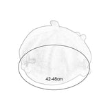 Maxbell Baby Beret Hat Casual Warm Beanie Cap for Winter Autumn Little Girls Outdoor Orange