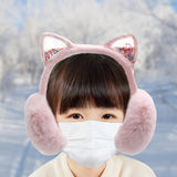 Maxbell Kids Winter Earmuffs Ear Warmers Ear Covers for Traveling Outdoor Biking Pink