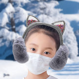 Maxbell Kids Winter Earmuffs Ear Warmers Ear Covers for Traveling Outdoor Biking Gray