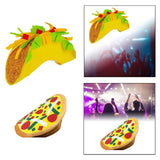 Maxbell 3xMexican Hat Funny Creative Women Decor Headwear for Party Halloween Carnival Taco 20cmx40cm