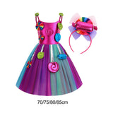 Maxbell 3xCandy Dress for Girls Sleeveless Princess Dress Dance Role Playing 110