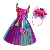 Maxbell 2xCandy Dress for Girls Sleeveless Princess Dress Dance Role Playing 110