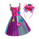 Maxbell 4xCandy Dress for Girls Sleeveless Princess Dress Dance Role Playing 110