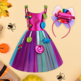 Maxbell 2xCandy Dress for Girls Sleeveless Princess Dress Dance Role Playing 110