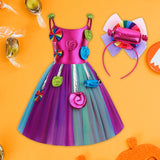 Maxbell 4xCandy Dress for Girls Sleeveless Princess Dress Dance Role Playing 110