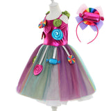 Maxbell 4xCandy Dress for Girls Sleeveless Princess Dress Dance Role Playing 110