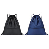 Maxbell 3xSports Drawstring Backpack Casual Knapsacks for Backpacking Vacations Travel Black