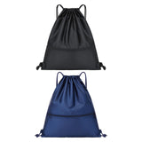 Maxbell 3xSports Drawstring Backpack Casual Knapsacks for Backpacking Vacations Travel Black