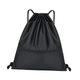 Maxbell 4xSports Drawstring Backpack Casual Knapsacks for Backpacking Vacations Travel Black