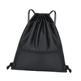 Maxbell 4xSports Drawstring Backpack Casual Knapsacks for Backpacking Vacations Travel Black