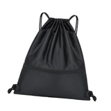 Maxbell 4xSports Drawstring Backpack Casual Knapsacks for Backpacking Vacations Travel Black