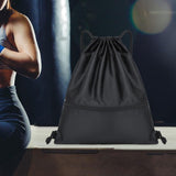 Maxbell 4xSports Drawstring Backpack Casual Knapsacks for Backpacking Vacations Travel Black