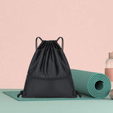 Maxbell 4xSports Drawstring Backpack Casual Knapsacks for Backpacking Vacations Travel Black