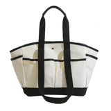 Maxbell 2xWomen Tote Bag Double Handles Lightweight Handbag for Commuting Travel Party Black