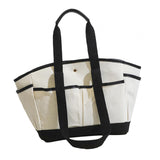 Maxbell 2xWomen Tote Bag Double Handles Lightweight Handbag for Commuting Travel Party Black